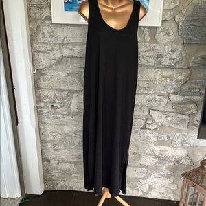 Charcoal Gray X back maxi dress